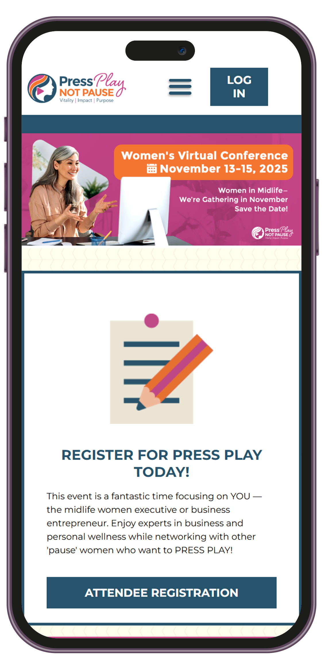 Download the Press Play Conference App